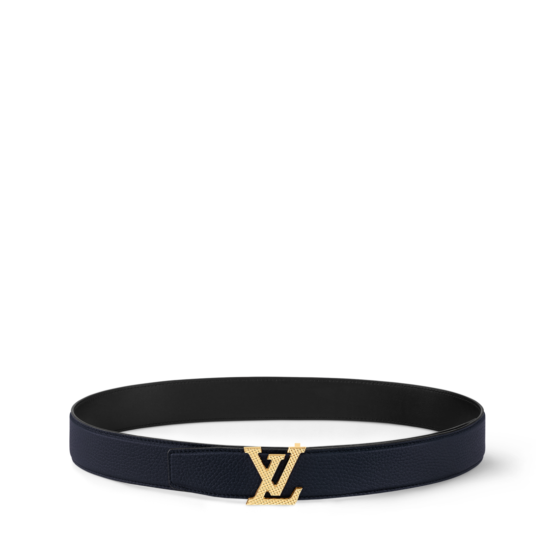 LOUIS VUITTON ベルト シアン トレゾール ダミエ ライトブルー ベルト・LV ヘリテージ 35MM リバーシブル ｜ルイ・ヴィトン 公式